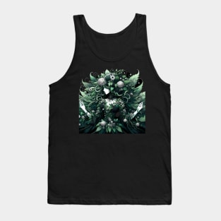 Metal ghotic lady poison flower Tank Top